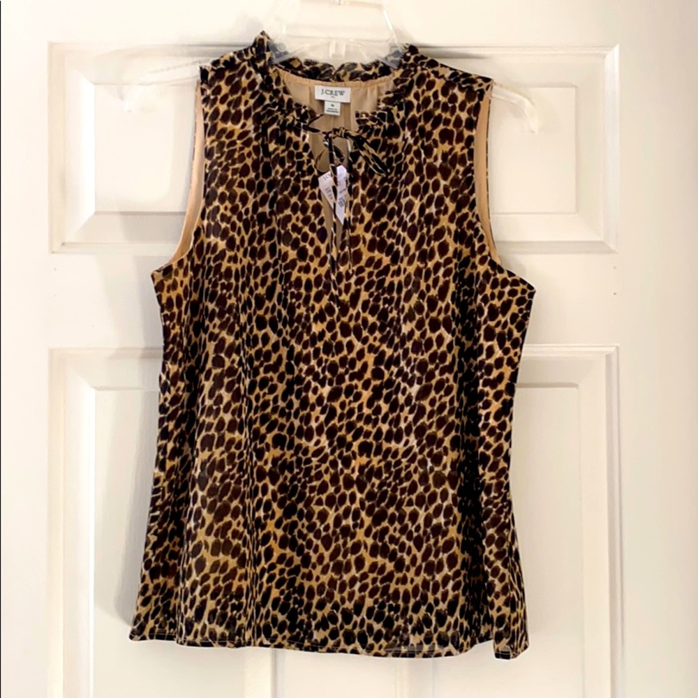J Crew Leopard print tank. Size S